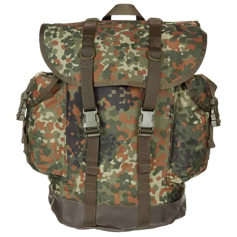 MFH ドイツ連邦軍 山岳部隊 マウンテンバックパック 現行型 綿100% 30L - BW FLECKTARN Camo迷彩｜ロックオンショップ