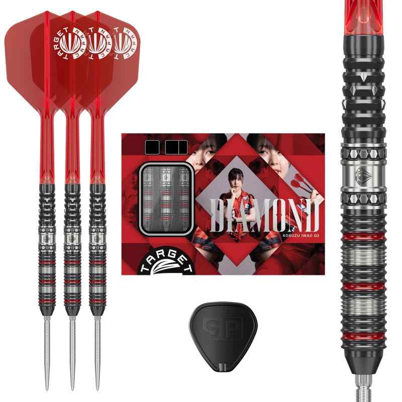 Target Japan(ターゲットジャパン)PRIME SERIES DIAMOND G3 90% SP STEEL TIP DARTS 90%タングステン K-Flex No.6(シェイプ)SWISS POINT STEEL スイスポイント スティー|ロックオンショップ