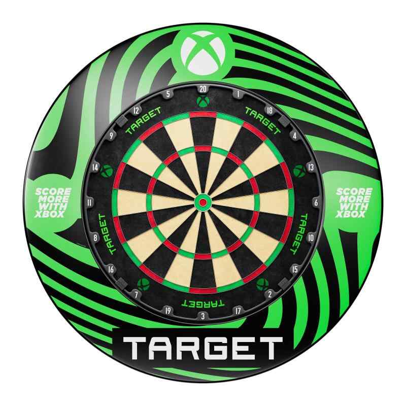 Target Darts TARGET x X BOX ダーツボード &amp; サラウンドセット| 固定キット付き| ハードボード| スティールダーツ用ダーツボード| TOR DARTBOARD｜ロックオンショップ