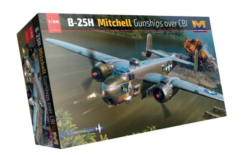 HKモデル 1/32 B-25H ミッチェル ガンシップ over CBI プラモデル 01E037|ロックオンショップ