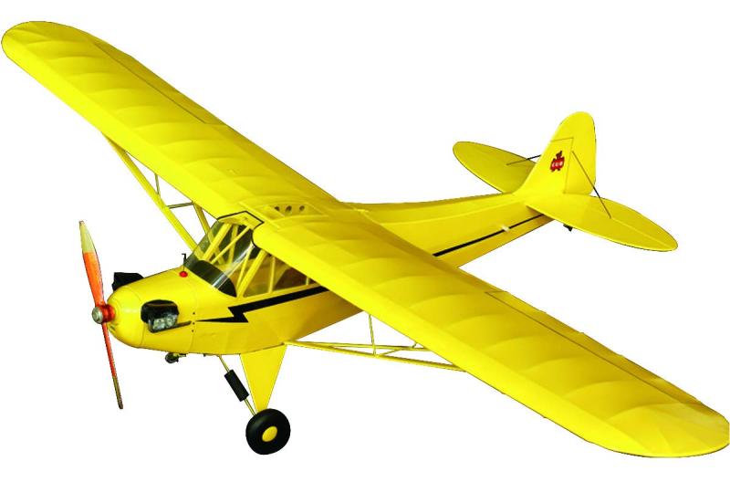 スタジオミド 1/16 バルフライヤーシリーズ パイパー J3 カブ ゴム動力模型飛行機キット BF-005|ロックオンショップ