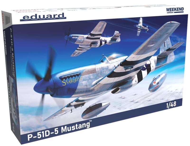 エデュアルド 1/48 ウィークエンドエディション アメリカ空軍 ノースアメリカン P-51D-5 マスタング プラモデル EDU84172｜ロックオンショップ