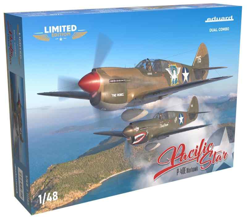 エデュアルド 1/48 デュアルコンボ P-40E パシフィックスター リミテッドエディション プラモデル EDU11185 (飛行機)｜ロックオンショップ