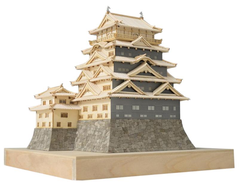 ウッディジョー 1/150 福山城 木製模型 組み立てキット｜ロックオンショップ 27,914円