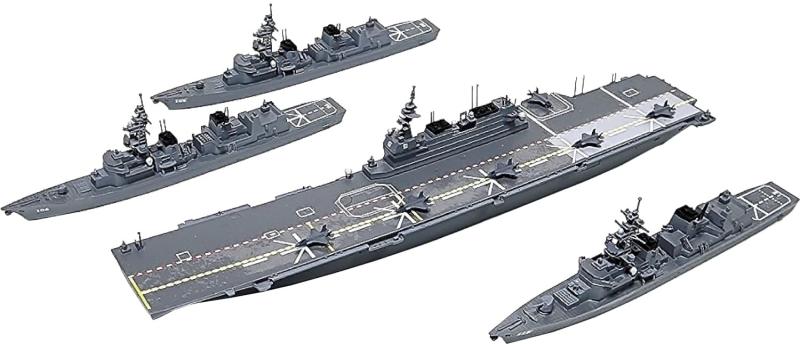 モデリンクジャパン 1/2000 かが護衛群セット (かが・いなづま・さみだれ・さざなみ) 3Dプリントキット D20002 (船)｜ロックオンショップ
