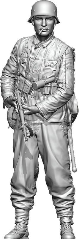 ライフミニチュア 1/16 WW2 ドイツ ポトー迎撃戦 ハンセン戦闘団の装甲擲弾兵 バルジの戦い 1944 レジンキット LM-16012 (人)|ロックオンショップ