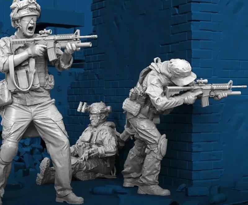 スパラッハ 1/35 NATO 強襲隊 (3体入) レジンキット SPU28935 (人)｜ロックオンショップ