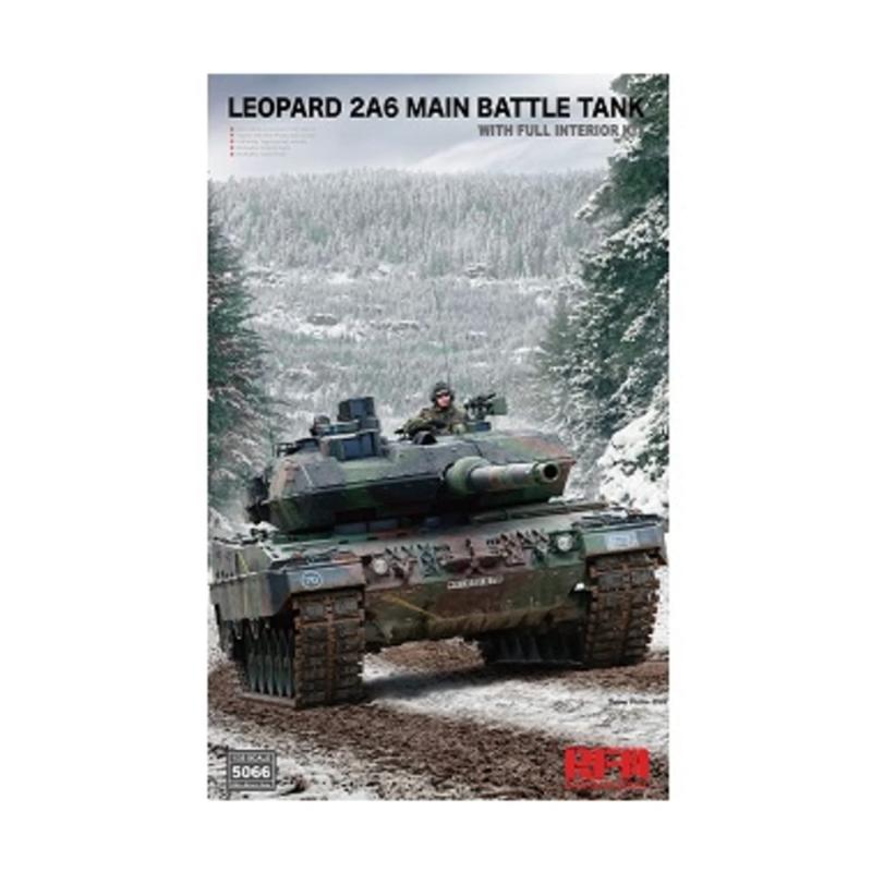 ライフィールドモデル 1/35 ドイツ軍 レオパルト2A6 フルインテリア プラモデル RFM5066 成型色|ロックオンショップ