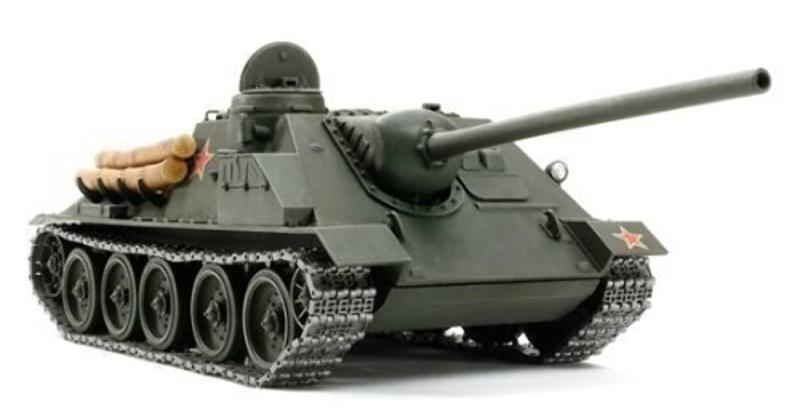 タミヤ スケールシリーズ 1/25 ソビエト 襲撃砲戦車 SU-100 ジューコフ 25104|ロックオンショップ