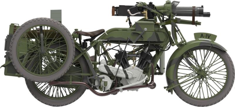 コッパーステートモデル 1/35 ビッカース・クライノー Mk.IV モーターサイクル 3Dプリンター製キット COPB35003 (軍用車両)｜ロックオンショップ