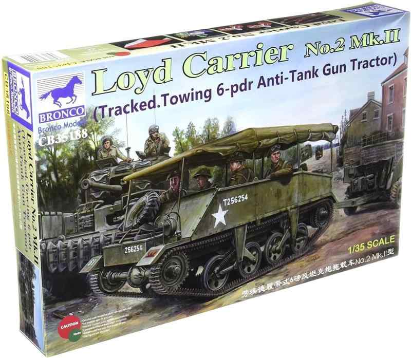ブロンコモデル 1/35 イギリス ロイドキャリアー No.2 Mk.2 砲牽引型 プラモデル CB35188|ロックオンショップ