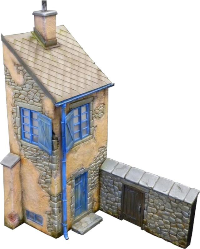 プラスモデル 1/35 フランスの家屋 レジンキット PLM625 (情景)｜ロックオンショップ