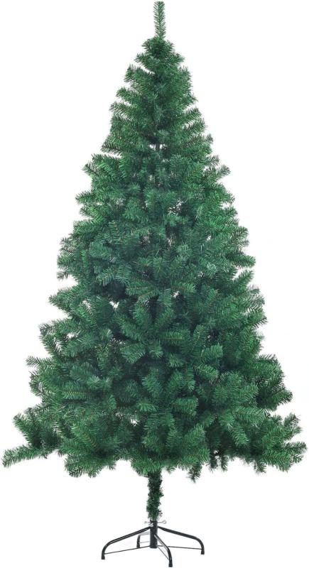 人工クリスマスツリー、松の木、金属製スタンド付き人工クリスマスツリー、800本のチップ - 210cm / 7フィート｜ロックオンショップ