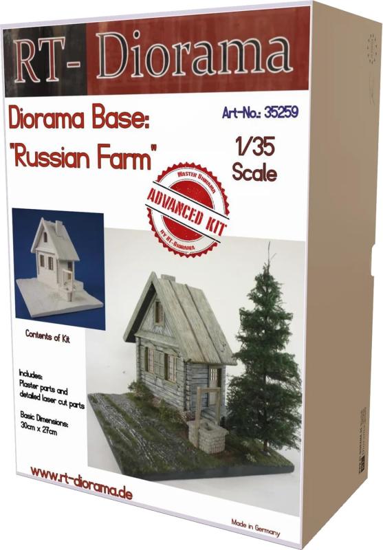 RTディオラマ(RT Diorama) 1/35 ディオラマベース ロシアの農場 ミニチュア用アクセサリー RTD35259 (情景)|ロックオンショップ