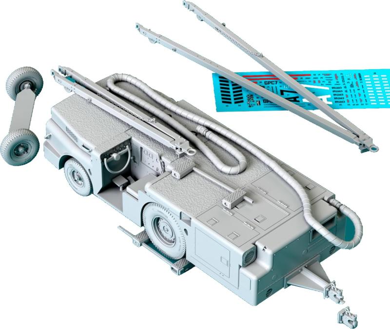 レスキット 1/32 アメリカ海軍 MD-3B 艦載機牽引トラクター w/エアスターター レジンキット RSKS32-0023 (ミリタリー)｜ロックオンショップ