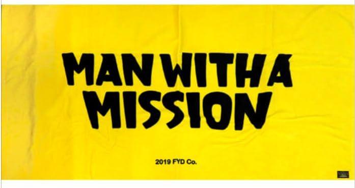 MAN WITH A MISSION（マンウィズアミッション）グッズ Remember Me TOUR 2019 タオル ダイナマイトタオル2 「イエロー&times;ブラック」｜ロックオンショップ