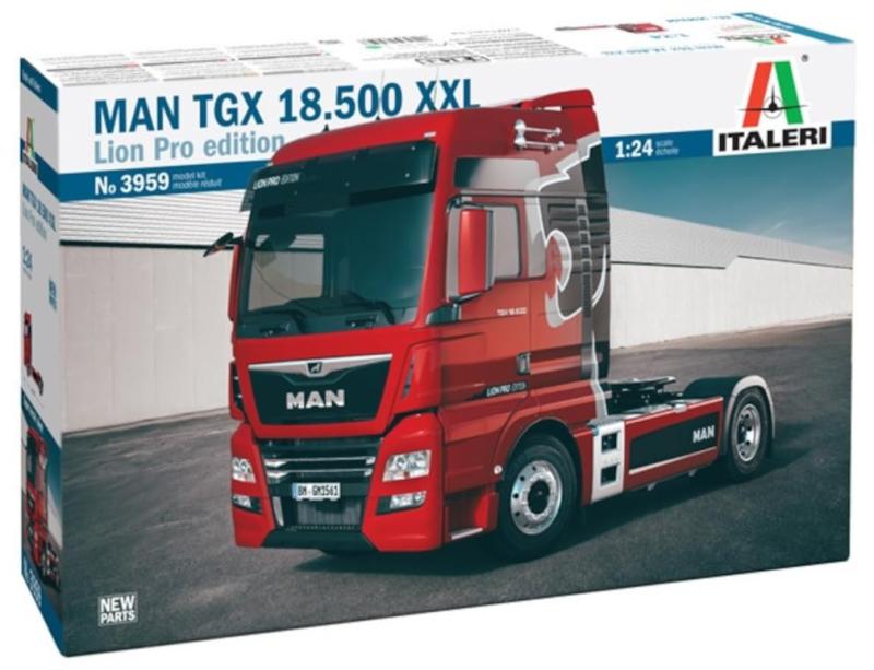 イタレリ 1/24 MAN TGX XXL D38 新規パーツ追加/新デカール仕様 プラモデル IT3959｜ロックオンショップ