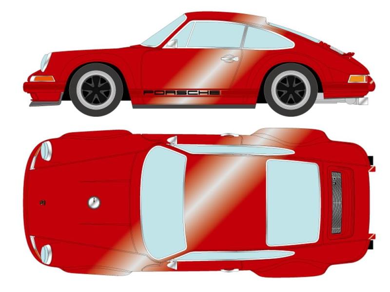 メイクアップ VISION 1/43 シンガー 911 (964) Coupe ダークキャンディレッド 完成品｜ロックオンショップ