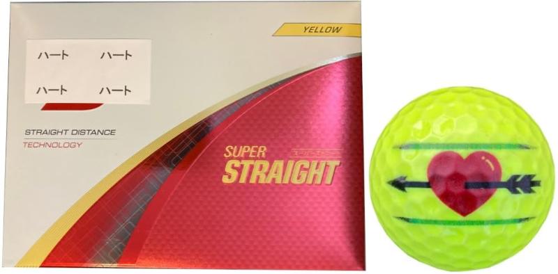 【ハピラキ_ゴルフライン】 ブリヂストン スーパーストレート SUPER STRAIGHT 2025年モデル ライン入り｜ロックオンショップ