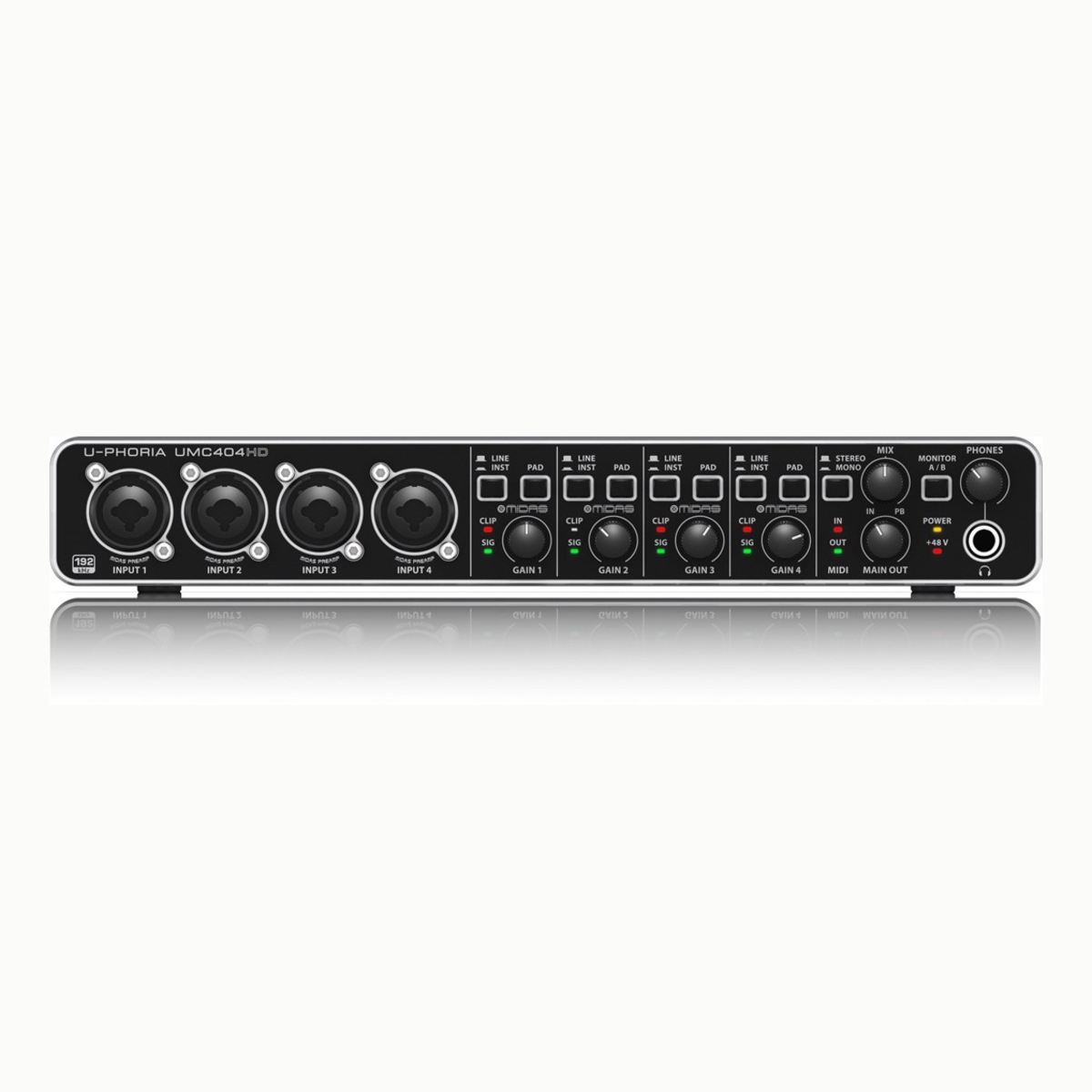 BEHRINGER(べリンガー) UMC404HD U-PHORIA【USBオーディオインターフェイス】|Rock oN Line 店