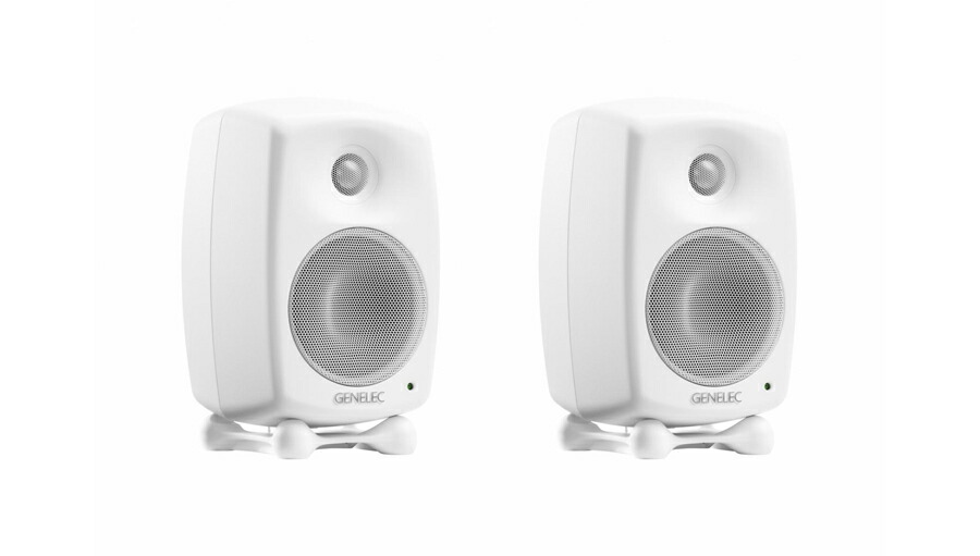 【美品】GENELEC　8010AW（1pair）　ホワイト　モニタースピーカー GENELEC ジェネレック 8010AW (1本) ◇ ホワイト モニター