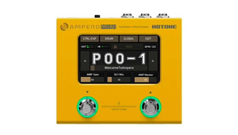 HOTONE ampero mini マルチエフェクター Amazon.co.jp: HOTONE マルチエフェクター AMPERO Mini (通常版