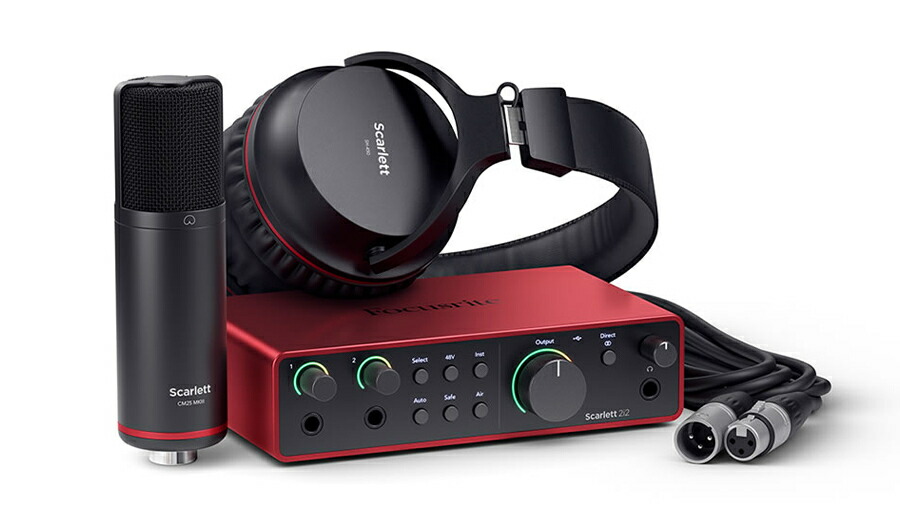 楽天市場】Focusrite(フォーカスライト) Scarlett Solo Studio 4th Gen