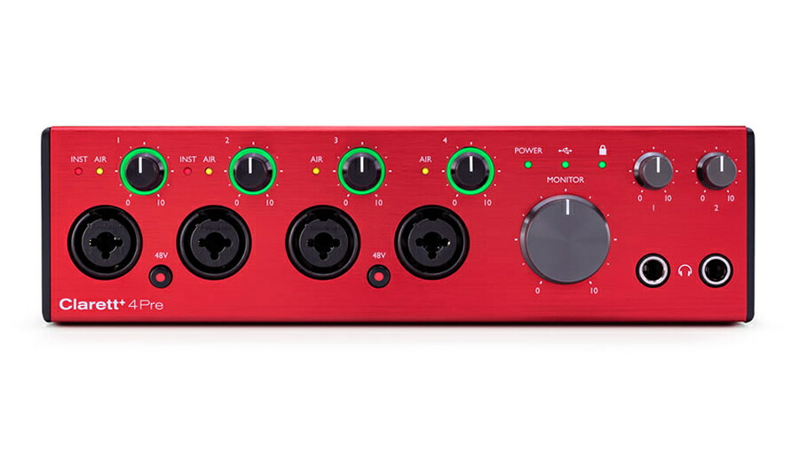 楽天市場】Focusrite Clarett+ Octopre 8ch マイクプリアンプ
