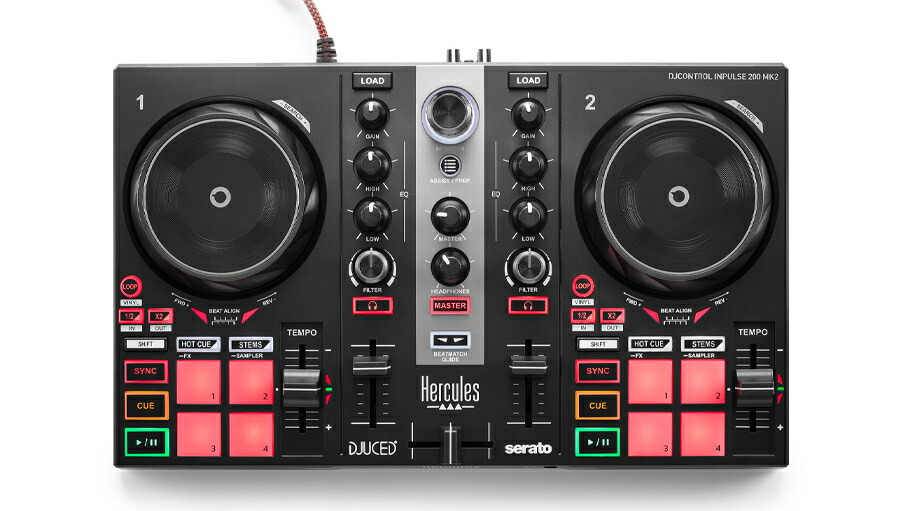 Hercules DJControl Inpulse200 DJコントローラー 楽天市場】Hercules DJ DJCONTROL INPULSE 200 MK2 : MUSICLAND KEY