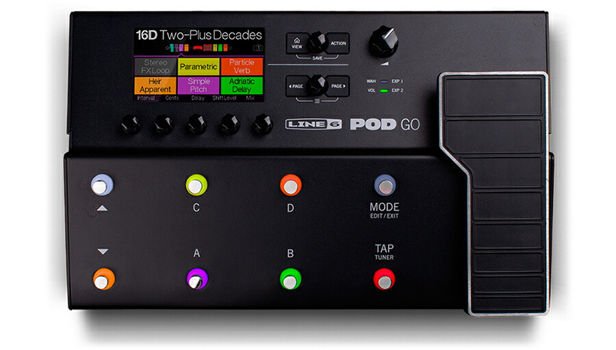 Line 6 POD GO【ギターアンプ(Amp)・シミュレーター】【ギターエフェクター】|Rock oN Line 店