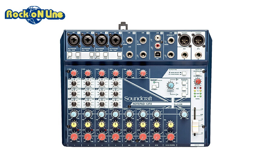 Soundcraft Notepad-8FX アナログミキサー 楽天市場】Soundcraft Notepad-8FX アナログミキサー/USB