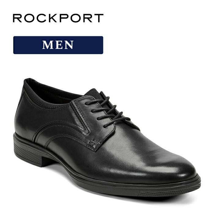 開店1周年記念10％OFF＜4/11-17＞【公式】ロックポート ROCKPORT メンズ KEELAN KEELAN／キーラン プレーントゥ RMF-A25F05W ブラック 靴幅： W