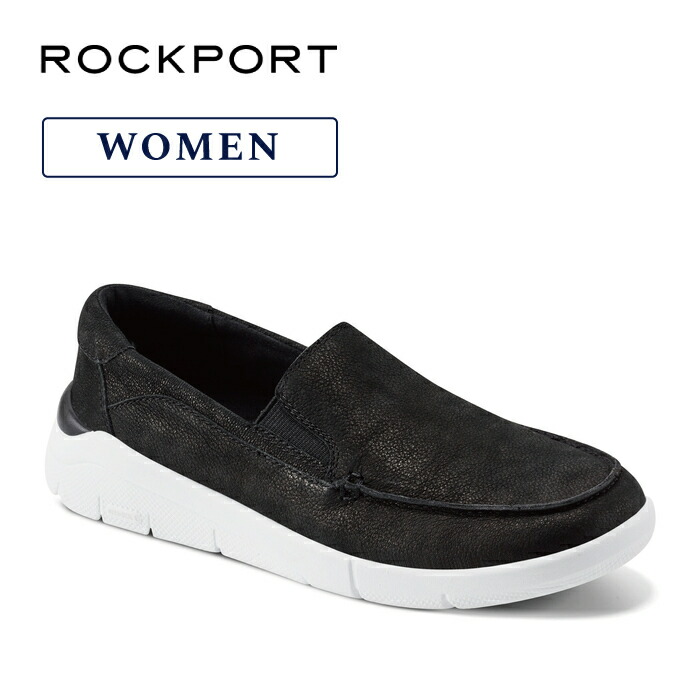 開店1周年記念10％OFF＜4/11-17＞【公式】ロックポート ROCKPORT レディース ORLA オーラ スリッポン RMF-R25S27M ブラック 靴幅： M