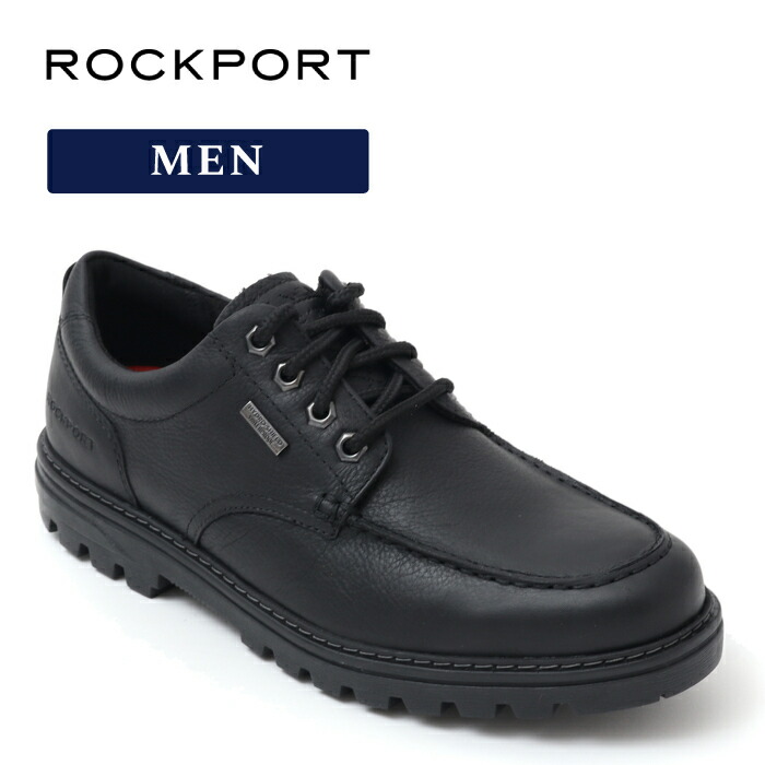 開店1周年記念10％OFF＜4/11-17＞【公式】ロックポート ROCKPORT メンズ WEATHER OR NOT MOC OXFORD ウェザー オア ノット モック オックスフォード RPI-CJ5623W ブラック 靴幅： W