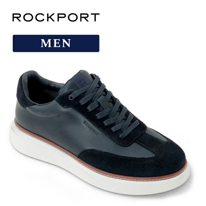 2BUY10%FF【公式】ロックポート ROCKPORT メンズ QUINCY URBAN T-TOE クインシー アーバン ティートゥ RPL-ML0076M ネイビー 靴幅： M｜ROCKPORT公式 店