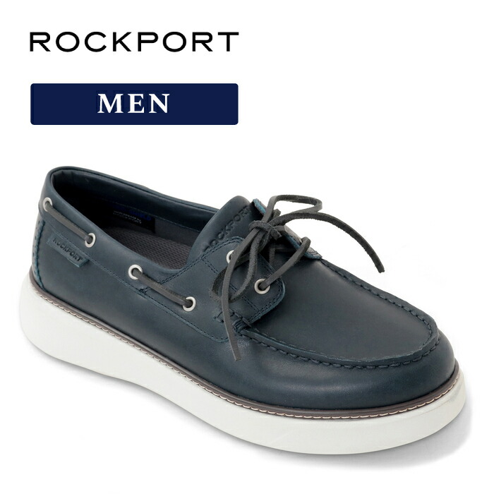 2BUY10%FF【公式】ロックポート ROCKPORT メンズ QUINCY URBAN DECK クインシー アーバン デッキ RPL-ML0078M ネイビー 靴幅: M|ROCKPORT公式 店