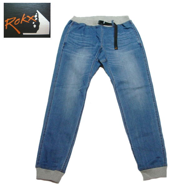 ロックス ROKX エムジーデニムウッドパンツ 伸ばすこと クライミングズボン下 リブパンツ メンズ RXMS191023 ミッドユーズド