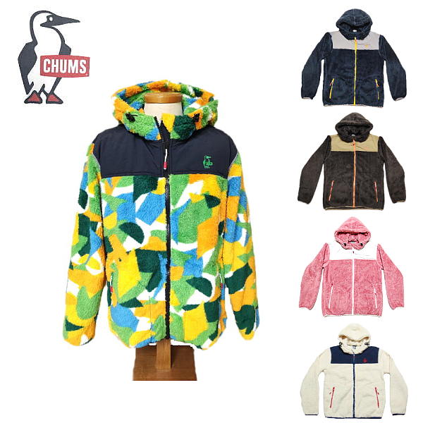 【SALE・セール】 チャムス CHUMS エルモ フリース フルジップ パーカー ジャケット メンズ アウター CH04-1422｜ロッキーハウス