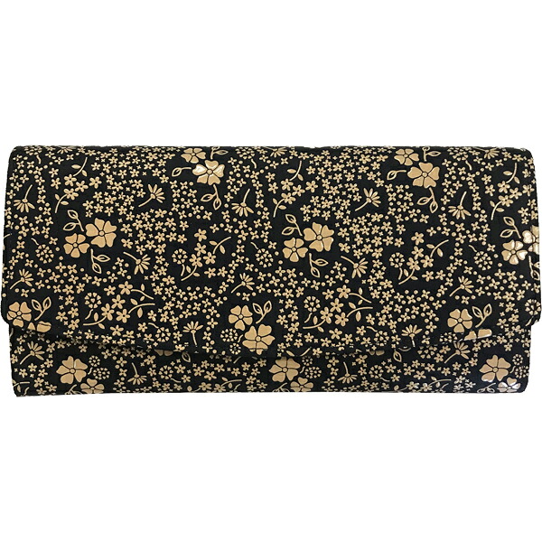 印伝長財布 印傳屋上原勇七 INDEN-YA No.2314束入れ 166アメリカンブルー [紺地白漆]　　甲州印伝 甲州印傳 インデンヤ 鹿革に漆付け 和柄 和装 日本製 鹿皮 ディアースキン レザー サイフ さいふ ネイビー ホワイト 【送料無料】【送料無料ライン/39ショップ】
