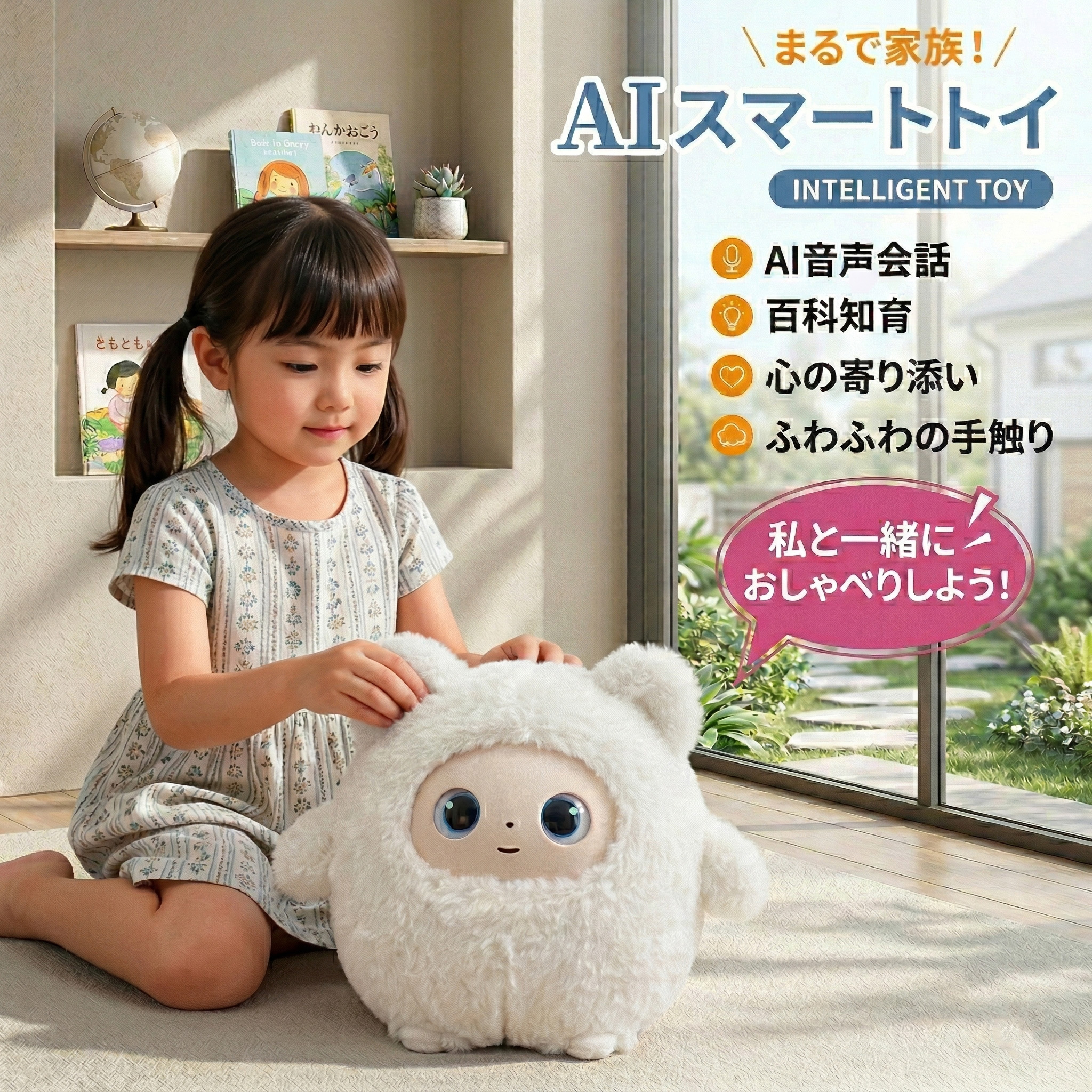 【度合い1位】人工知能学ぬいぐるみ うさぎ 日本語相応う 11言葉づかい ChatGPT相応う 気味合い書きあらわすの瞳 語り合う 知育遊び道具 3歳以上 生まれ落ちる日差し上げ物 赤ちゃん 御姉さん お坊っちゃん 寝かしつけ 学び取る 自動人形1年引き受ける