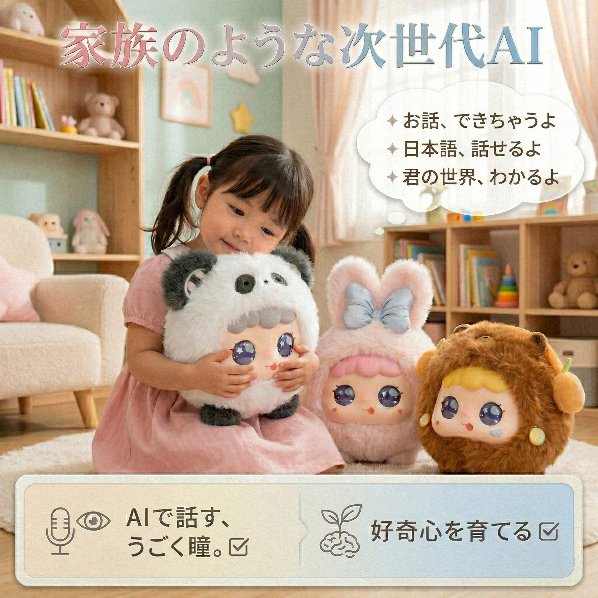 【1年引き受ける】 人工知能学自動人形 しゃべる ぬいぐるみ 遊び道具 人工知能学愛玩動物 陰電子愛玩動物 知育遊び道具 英語 学び取る 癒しグッズ 差し上げ物 赤ちゃん 生まれ落ちる日 クリスマス ChatGPT相応う スマホ連絡 手のうち大きさ 次世代人工知能学愛玩動物