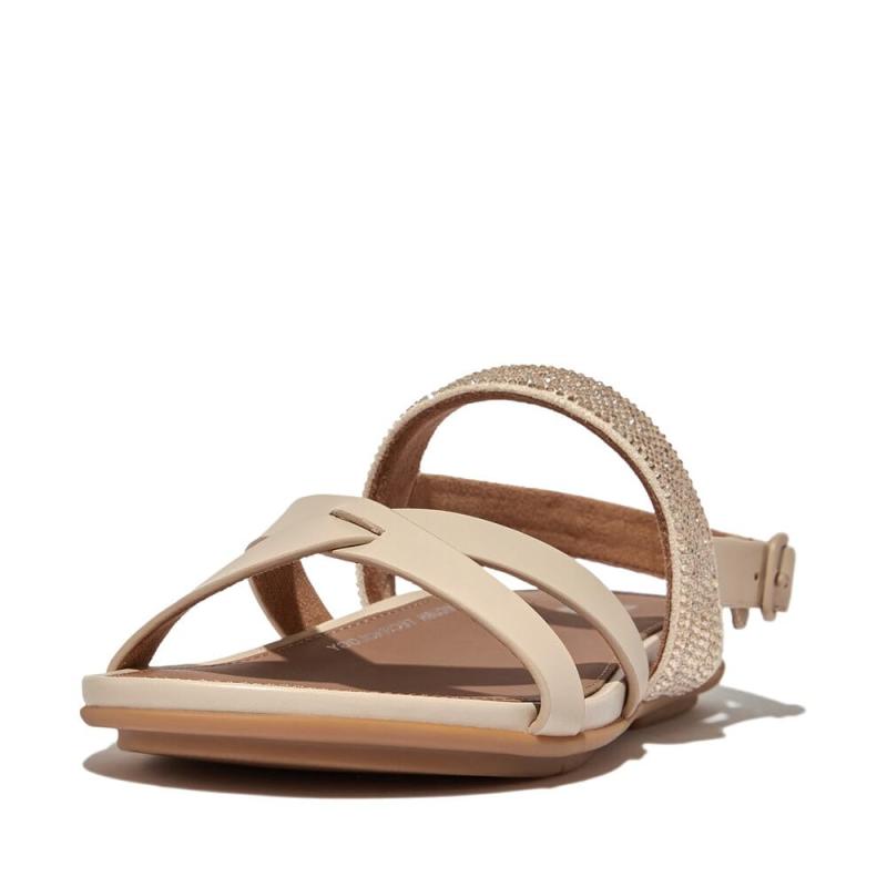 fitflop(フィットフロップ) レディース GRACIE CRYSTAL LEATHER STRAPPY BACK-STRAP SANDALSサンダル