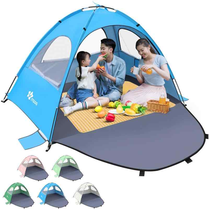 サンシェードテント ワンタッチ 4人用 ビーチテント Amazon | ABCCAMPING サンシェード テント ワンタッチ ビーチ