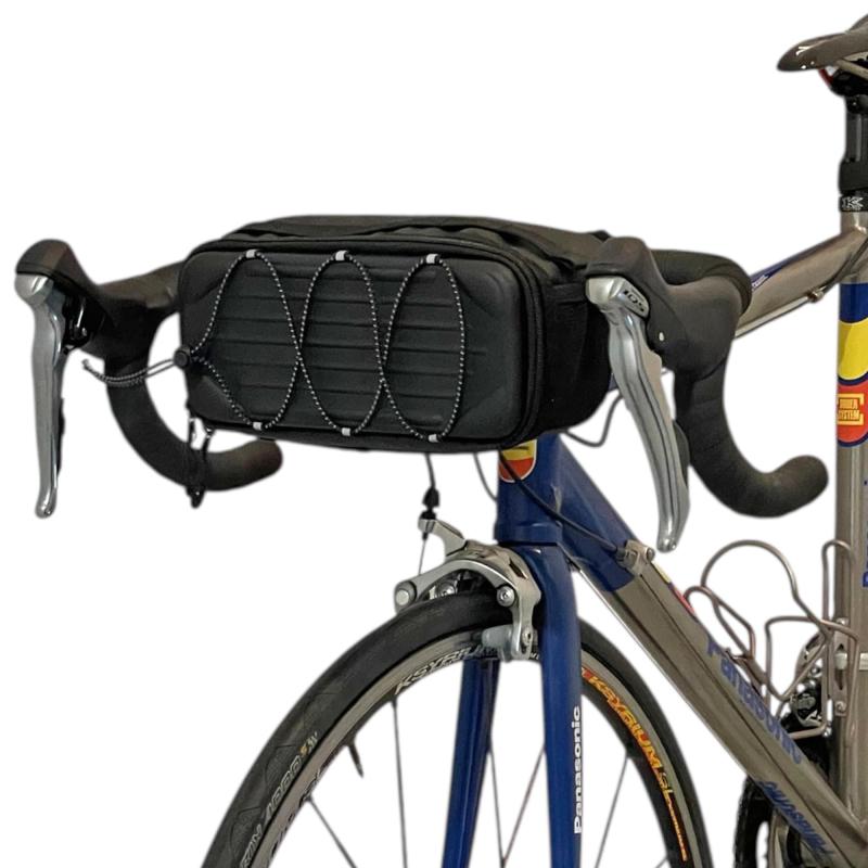 PRCCA(プレッカ) FOフロントバッグ 自転車用 ハンドルバーバッグ 前面開閉 軽量 収納力 ロードバイク・グラベルバイク対応