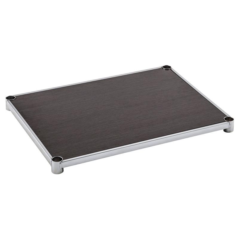 ドウシシャ ルミナス ラック スチールラックパーツ ウッドシェルフ 木製棚板 ポール径25mm