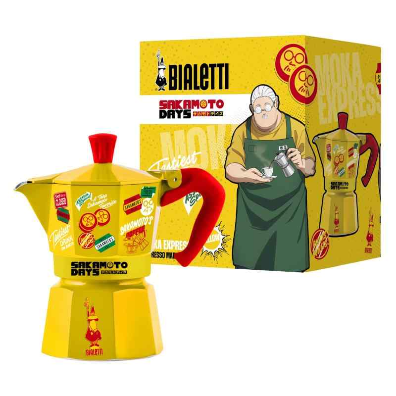BIALETTI(ビアレッティ) SAKAMOTO DAYS モカ抽出エキス押し付ける 3優勝杯用 直火式 (珈琲製造業者 エスプレッソ製造業者 マキネッタ)