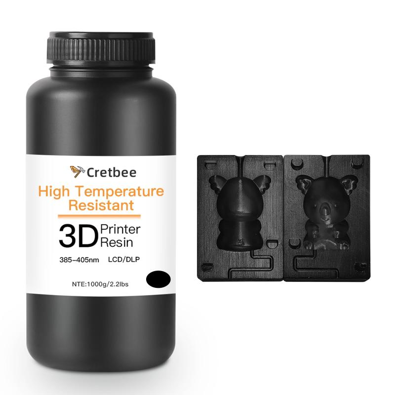 Cretbee 耐熱性3Dプリンターレジン 最大280°C エンジニアリング 工業部品用の高精度3Dプリント樹脂 DLP / LCD用の405nmフォトポリマー樹脂