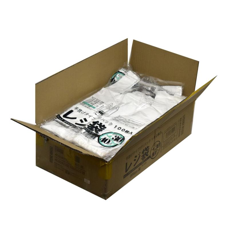 【ケース販売】紺屋商事(株)・・ レジ袋 東30西40号 2000枚入(100枚x20冊入) 6,962円