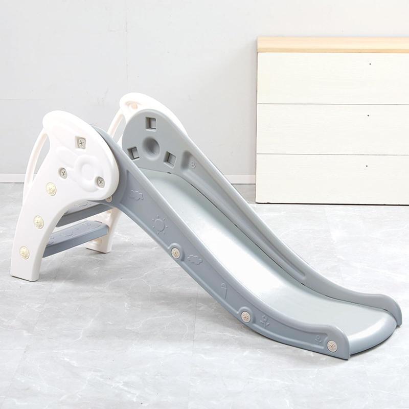 滑り台 屋内 屋外 すべり台 折りたたみ すべりだい バスケットゴール付き コンパクト 室内遊具 ベビー キッズ おもちゃ 工具不要 組み立て簡単 子供 誕生日プレゼント(ホワイトｘグレー)
