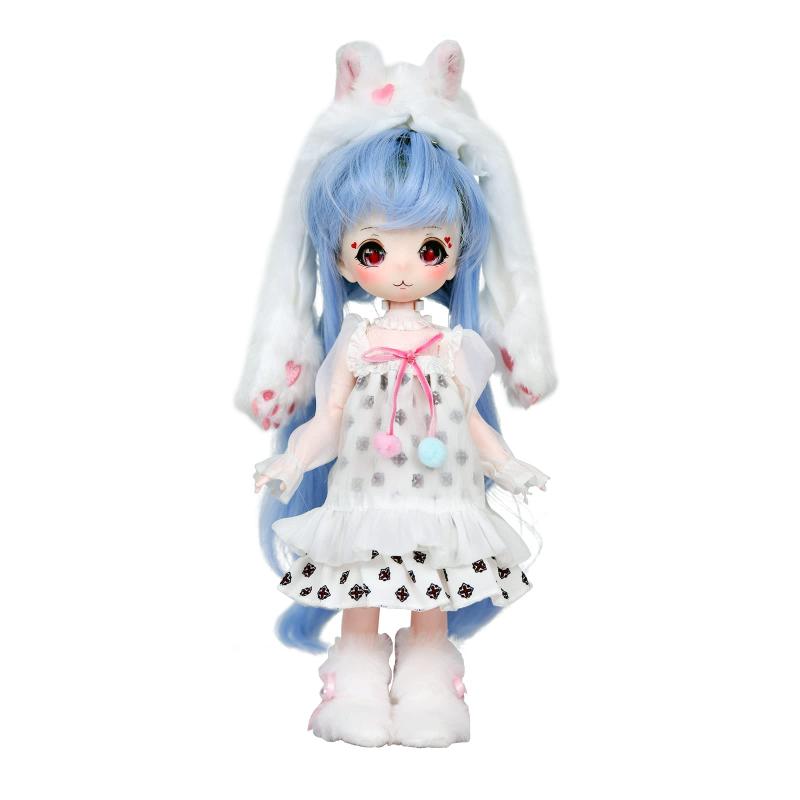 ICY Fortune Days 1/6 bjd 人形 - アニメスタイルの人形セット、28 個の機械式ジョイント、ギフト、装飾、DIY エクササイズ、コレクションに最適、女の子の人形 8+